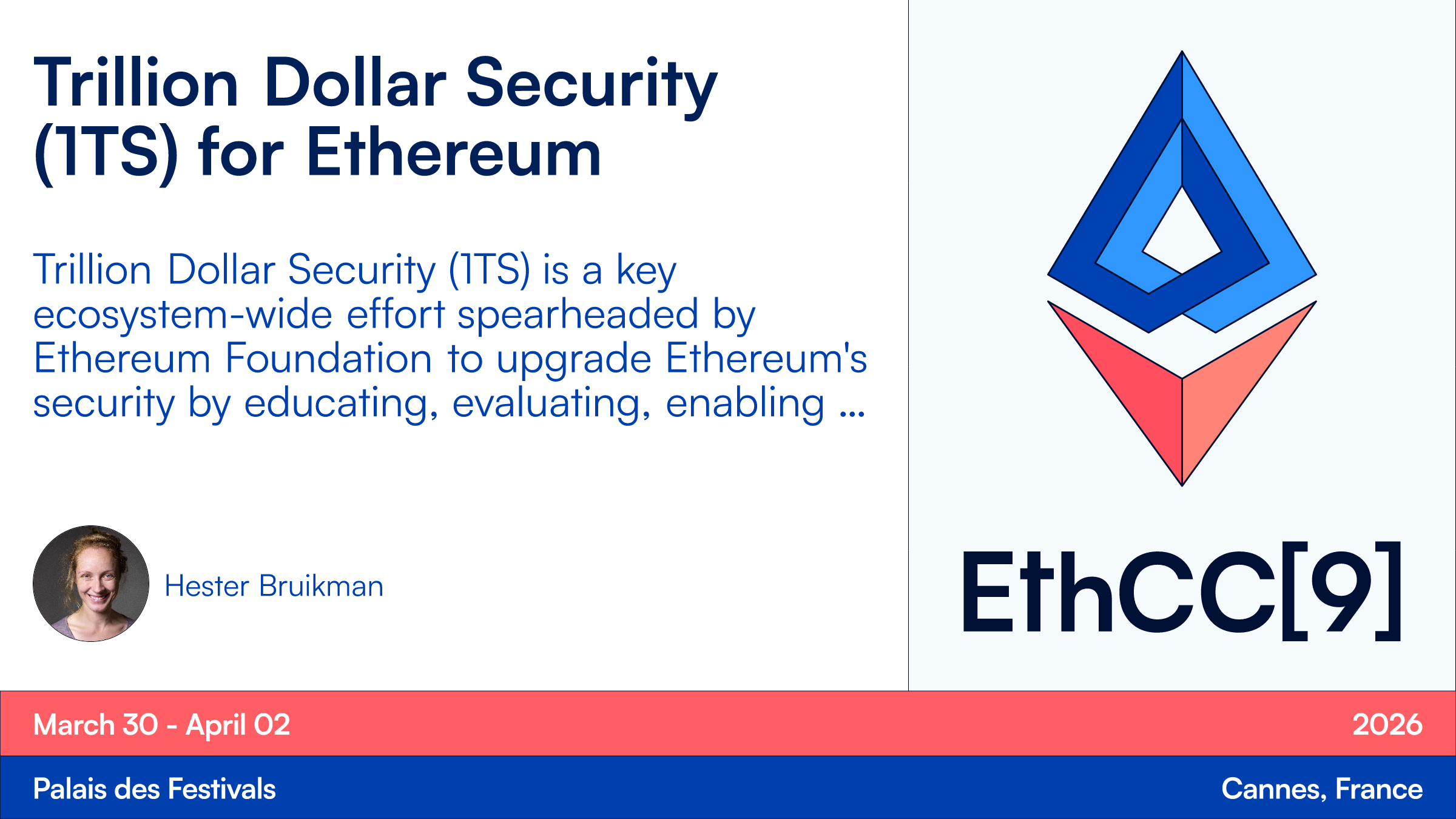Trillion Dollar Security (1TS) for Ethereum | EthCC[9]